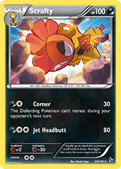 Scrafty Flashfire Pokemon Card