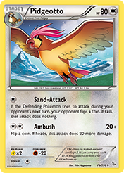Pidgeotto Flashfire Pokemon Card