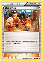 Blacksmith Flashfire Pokemon Card