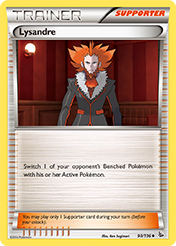 Lysandre Flashfire Pokemon Card