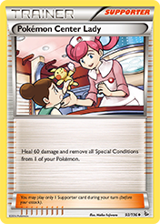 Pokemon Center Lady Flashfire Pokemon Card