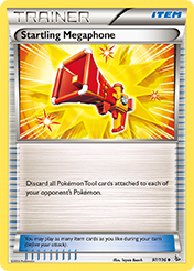 Startling Megaphone Flashfire Pokemon Card