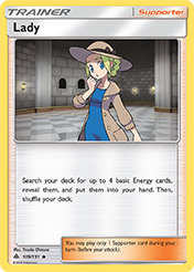 Lady Forbidden Light Pokemon Card