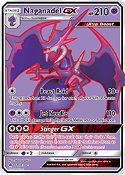Naganadel-GX Forbidden Light Pokemon Card