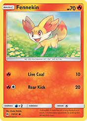 Fennekin Forbidden Light Card List