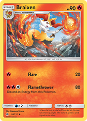 Braixen Forbidden Light Card List