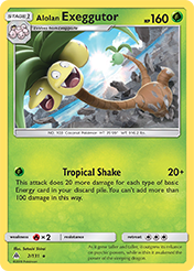 Alolan Exeggutor Forbidden Light Card List