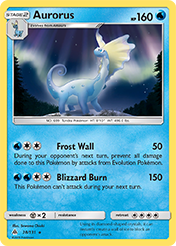 Aurorus Forbidden Light Pokemon Card