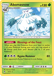 Abomasnow Forbidden Light Card List