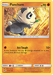 Pancham Forbidden Light Pokemon Card