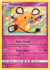 Dedenne Forbidden Light Pokemon Card