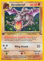 Aerodactyl Fossil Card List