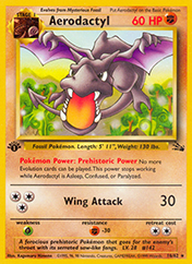 Aerodactyl Fossil Card List