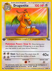 Dragonite Fossil Card List