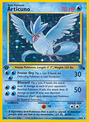 Articuno Fossil Card List