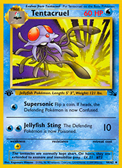 Tentacruel Fossil Pokemon Card