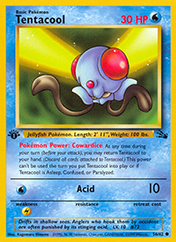 Tentacool Fossil Pokemon Card