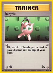 Recycle Fossil Pokemon Card