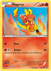 Magmar Furious Fists Pokemon Card
