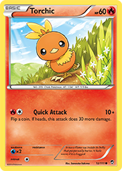 Torchic Furious Fists Pokemon Card