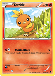 Torchic Furious Fists Card List