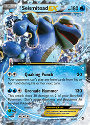 Seismitoad-EX Furious Fists Pokemon Card