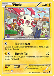 Plusle Furious Fists Pokemon Card