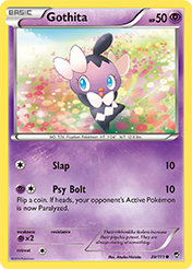 Gothita Furious Fists Pokemon Card