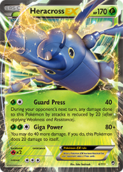 Heracross-EX Furious Fists Card List