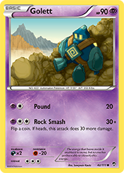 Golett Furious Fists Pokemon Card