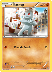 Machop Furious Fists Pokemon Card