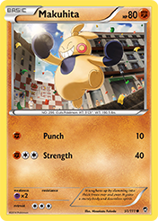 Makuhita Furious Fists Pokemon Card