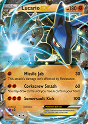 Lucario-EX Furious Fists Pokemon Card