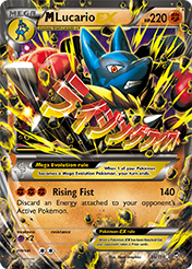 M Lucario-EX Furious Fists Pokemon Card