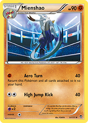 Mienshao Furious Fists Pokemon Card