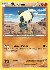 Pancham Furious Fists Pokemon Card