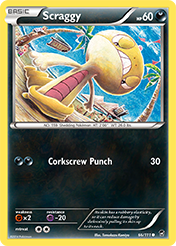 Scraggy Furious Fists Pokemon Card
