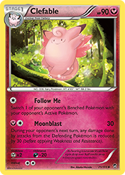 Clefable Furious Fists Pokemon Card