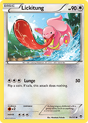 Lickitung Furious Fists Pokemon Card