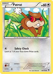 Patrat Furious Fists Pokemon Card