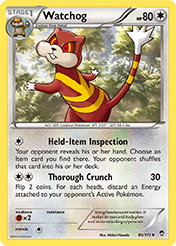 Watchog Furious Fists Pokemon Card