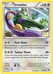 Tornadus Furious Fists Pokemon Card