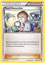 Fossil Researcher Furious Fists Pokemon Card