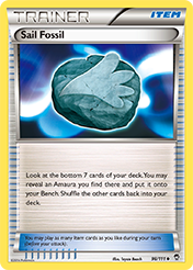 Sail Fossil Furious Fists Pokemon Card