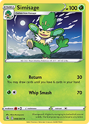 Simisage Fusion Strike Pokemon Card