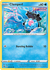 Clamperl Fusion Strike Pokemon Card