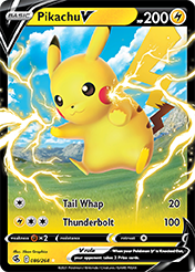 Pikachu V Fusion Strike Pokemon Card