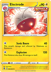 Electrode Fusion Strike Pokemon Card