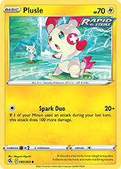 Plusle Fusion Strike Pokemon Card