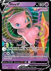 Mew V Fusion Strike Pokemon Card